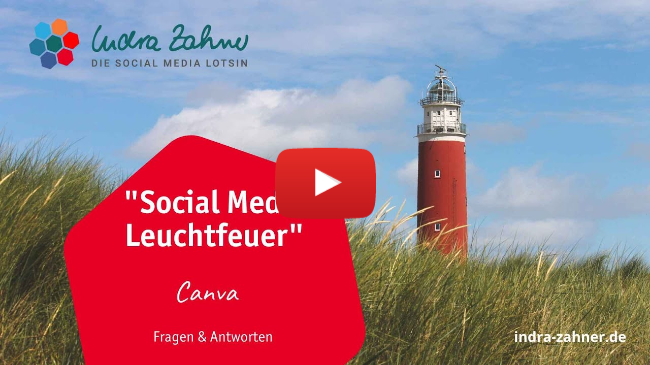 Social Media Leuchtfeuer Canva
